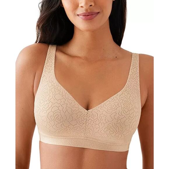 Wacoal Women's Inside Job Wireless Full-Coverage Bra, Sand, Size 38DD 0481 - Picture 1 of 3